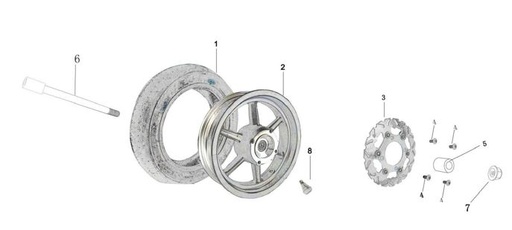 [PB00953-B1/D10-M] Disco Freno Delantero Kayo Motard