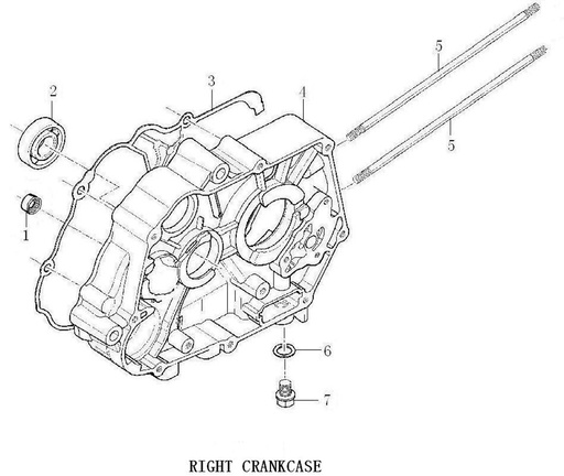[PB00827-B1/1-G] Empaque de Centro de Motor para Pitsterpro XJR MX FXR 110 ss / Kayo TS TSD AY TT 125 TT140