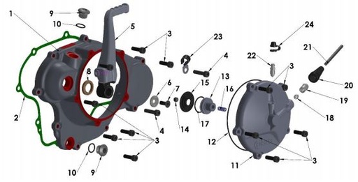 [CXM0052-B1/J8] Empaque Clutch Cobra 65cc