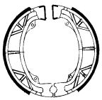 [DC00718-B1/A6-CL] Fibras de Freno Trasero para Pitsterpro Classic 125 / Honda Dax CT 70