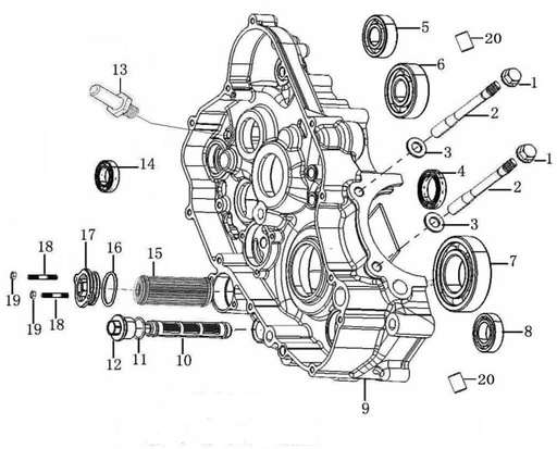 [BB02097-B1/38] Filtro Aceite Pitsterpro LXR 250 / Kayo K6 – Lavable