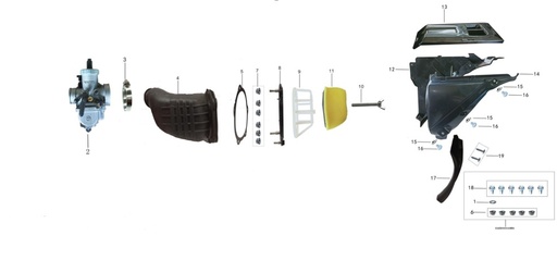 [BB01363-B1/C3] Filtro de Aire para Kayo T2 / T4