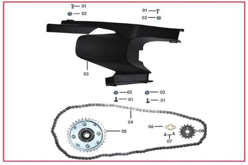 [CM01851-BM] Guardabarro Trasero para Pitsterpro STR