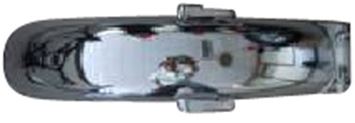 [CM01728-B2-CG150] Guardabarro Trasero para Motocicleta Tipo Freedom ZS,  Formula Nano, Katana CG o Similar