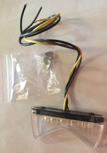 [CM02037-OF/X4-G] Luz de Stop LED + Placa para Pitsterpro LXR 250