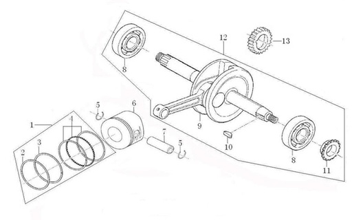 [PB01889-B1/B8] Piñon de Bomba de Aceite para Pitsterpro STR 125