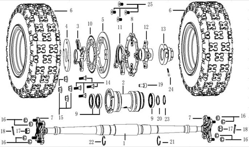 [DC00361-B1/19] Piñon Trasero para Pitsterpro FXR 150