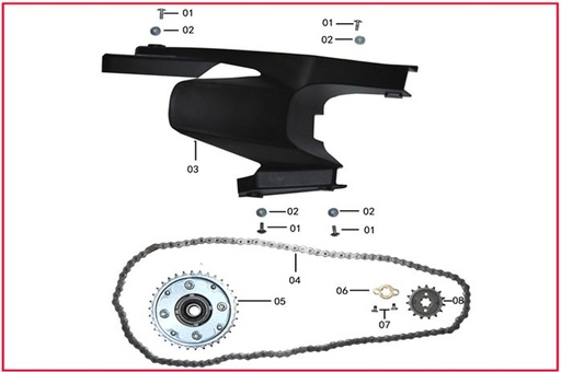 [ST01822-B2/D9-STR] Piñon Traseropara  Pitsterpro STR 125