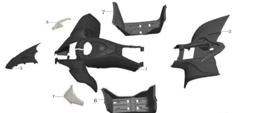[PB01060-BM-AT] Plastica Cuadraciclo Kayo AT 110 – Kit Completo