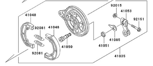[DC01731-B1/B7] Porta Fibra Trasero Kawasaki KLX 110 – Usado