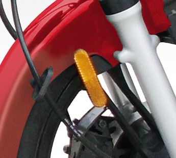 [DC01673-OF/X3] Reflector Amarillo para Motocicleta de Reparto 
