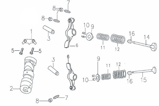 [PB00153-B1/3] Resorte Válvula Kit Pitsterpro / Kayo 150 – 160 cc