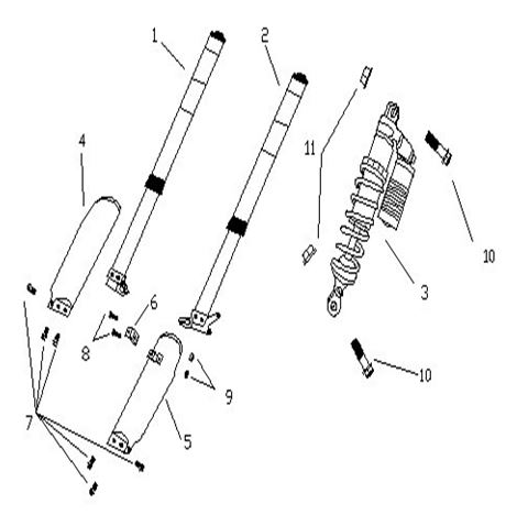 [CM00854-M2-XTR230] Suspension para Pitsterpro XTR 230 AC (Kit)