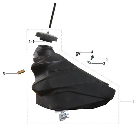 [CM02053-B2-LXR250] Tanque de Combustible para Pitsterpro LXR 250
