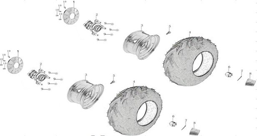 [4010110001-B1/R1] Tapon de Hule de Bocina para Pitsterpro FXR 110