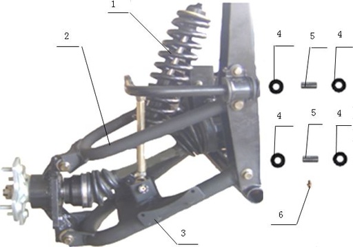 [CM00913-26-ATV400] Tuerca de Rotulas de Suspension para Pitsterpro 400
