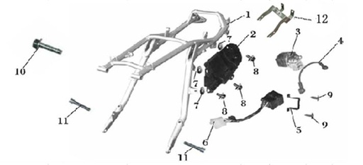 [XY00795-B2/B11-400] Caja de Bateria para Pitsterpro LXT400 / Formula XY 400