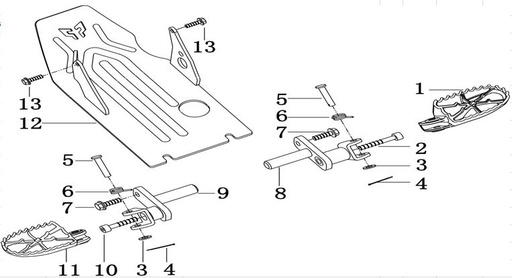 Protector Motor Skid Plate Pitsterpro X4 – LXR / Kayo Motard TT 160