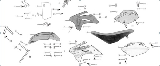 [BB00489-B2-XTRAC] Asiento para Pitsterpro XTR 250 AC