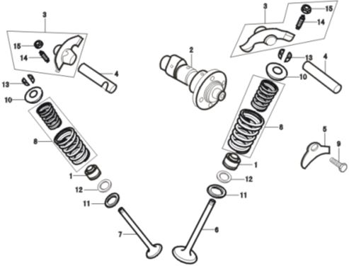[BB1003-B1/K2-XTRAC] Balancin Valvulas Pitsterpro XTR 250 / Kayo T4 2013-20