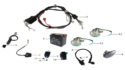 [CM01388-OF/M-AT] Bateria Original Pitsterpro Kayo Cuadra AY / AT