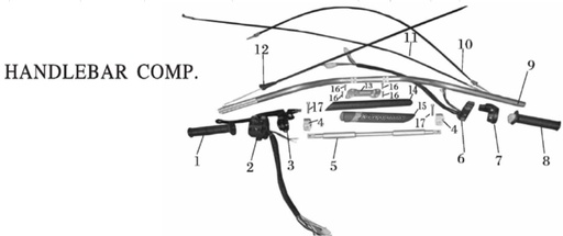 [ST00466-B2/C1-400] Cable de Gas Set para Pitsterpro LXT400 / Formula XY 400 (Set= 2 Unidades)