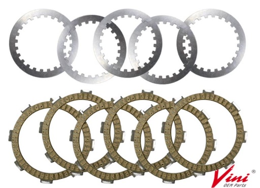 [CM02301-OF/X7-ZS] Fibras de Clutch y Patinadores para Motocicleta de Repart de 125 - 200 cc (Kit 6 Fibras 5 Patinadores)