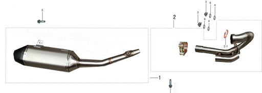 [BB00879-BM-T4-H] Header / Codo de Mufla para Kayo T4