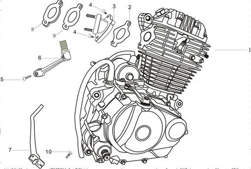 [2010020024-B2/E9] Patilla Cambios Pitsterpro XTR 250 AC / Kayo T2 T4 2014-23