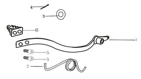 [PB01447-B2/E3] Patilla de Freno para Kayo Motard