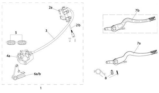 [DC00113-B1/46] Patilla Freno Pitsterpro X4R Aluminio