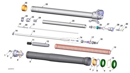 [KCC60039-B1/J7] Retenedor Suspension Set Modelos Cobra 35mm (copia)