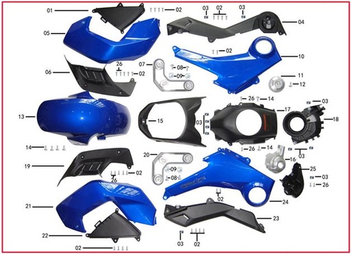 [CM01848-BM] Cobertor de Tanque Izquierdo para Pitsterpro STR