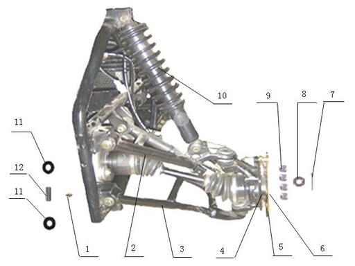 [CM00914-26-ATV400] Seguro Tuerca Rotula Pitsterpro ATV 400