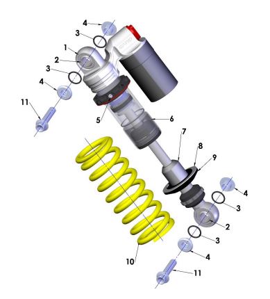 [CXM01147-B1/J-CX50/FWET] Resorte  de Compensador para Cobra CX 50