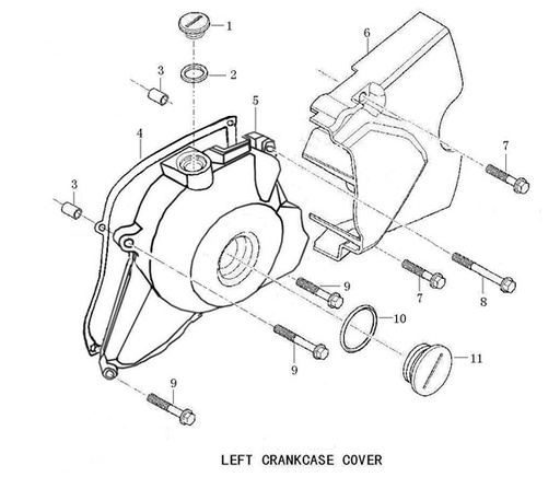 [PB01415-B1/K9-MX110] Tapa de Bolante para Pitsterpro XJR, MX / Kayo TS