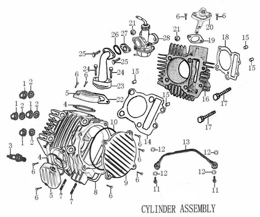 [PB00447-B2/E5-Z150/190] Tensor Cadena Distribucion Pitsterpro X4, X5, LXR155 / Kayo Motard, TT160, TT190R