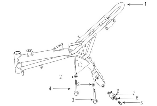 [PB01146-B1/37] Tornillo Soporte Motor Kit Pitsterpro XJR MX FXR / Kayo TS TSD AY AT
