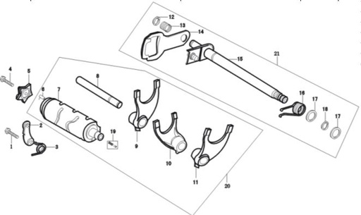 [DC00390-B1/A1-XTRLC] U√±a 3, Sincrozador Pitsterpro XTR250 LC