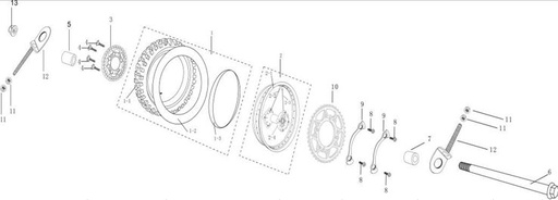[PB00010-B2-G] Aro 12 Pitsterpro MX, X4, X5 / Kayo TTR TSD TD