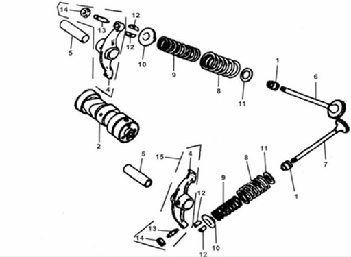 [PB00021-B1/60] Resorte Valvula Kit Pitsterpro XJR / Kayo TSD