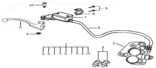[DC00022-B1/7] Caliper Freno Delantera Pitsterpro X4 o Similar