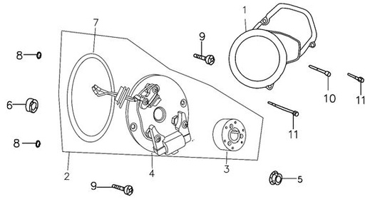 [PB00191-B1/40-GPX] Tapa Bolante Pitsterpro / Kayo 150 -160 cc ( Cubre Piñón)