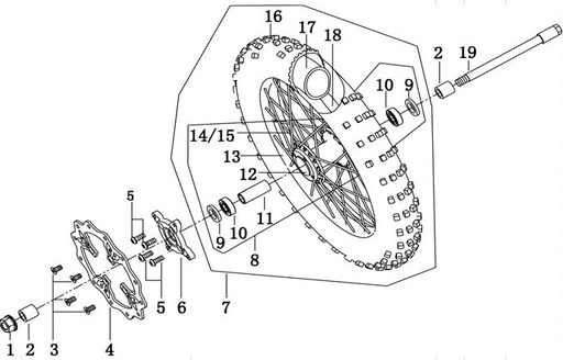 [PB00366-B1/M/OF-X4/LX] Aro 14 Completo para Pitsterpro LXR 155 