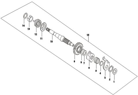 [DC00279-B1/A1-XTRLC] Eje de Arranque Completo para Pitsterpro XTR250 LC