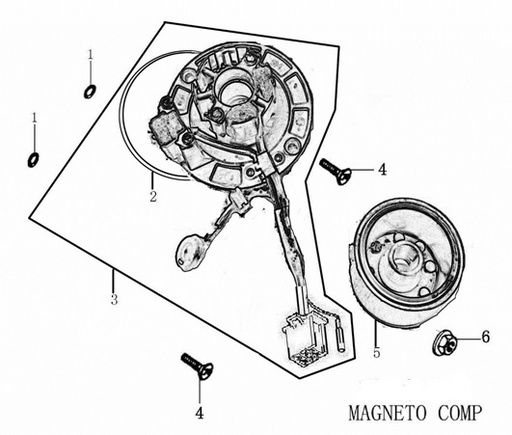 [PB00506-B1/54] Bolante Completo Pitsterpro / Kayo 150 - 160 cc