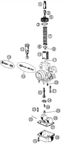 [CXM00656-B1/K7] Pin de Boya de Carburador Dell' Orto / Cobra CX 50