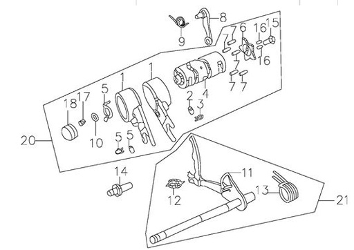 [PB01000-B1/28-GPX/Z] Leva Estrella de Cambios para Pitsterpro / Kayo 150 - 160 cc