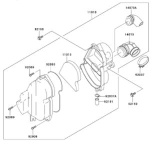 [DC20022-B1/B7-KLX110] Depurador Kawasaki KLX 110