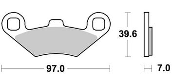 [CM01219-52-MV] Fibras Freno Cuadraciclo Pitsterpro Mavoc 400